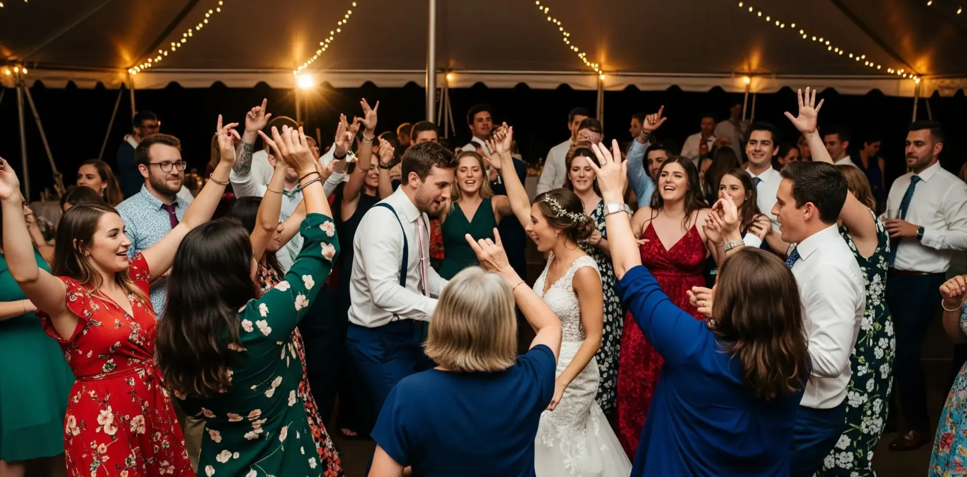 Tanzfläche auf einer Hochzeit